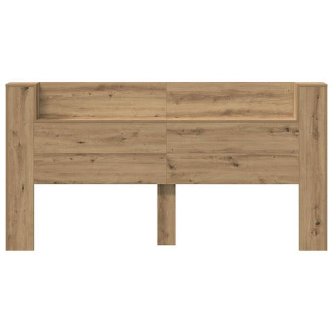 vidaXL Headboard Cabinet with Shelf Artisan Oak 200 x 15 x 103.5 cm