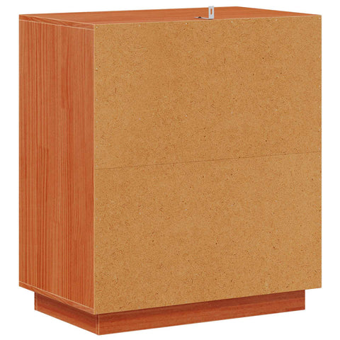 vidaXL Sideboard Wax Brown 65.5 x 40 x 75 cm Solid Pine Wood
