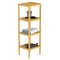 EISL Bathroom Shelf with 4 Compartments Bamboo 34x33x110 cm
