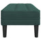 vidaXL Bench Dark Green 113x57x39 cm Velvet