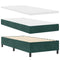 vidaXL Box Spring Bed with Mattress & Bench Dark Green 80x200 cm Velvet