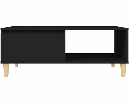 vidaXL Coffee Table Black 90x60x35 cm Engineered Wood