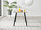 Furniture Box Seattle Glass and Black Leg Square Dining Table & 4 Grey Milan ...
