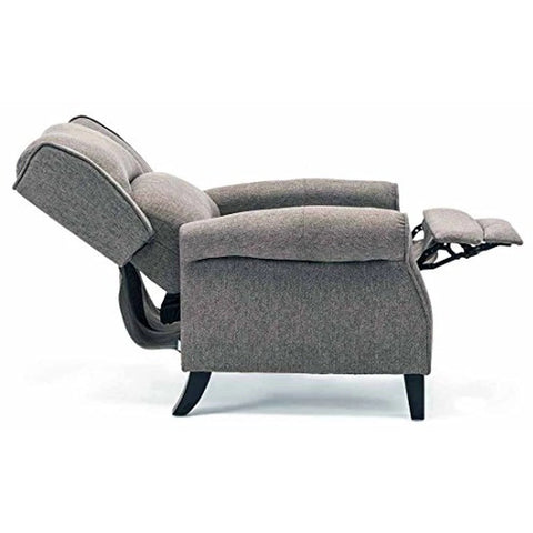 Eaton Tartan Recliner Chair - Grey