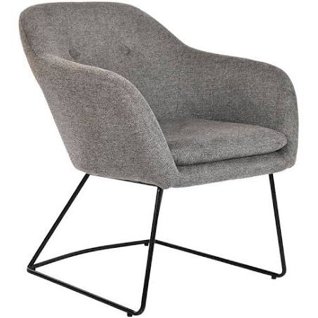 Armchair DKD Home Decor Black Grey Metal Linen (63 x 64 x 70 cm)