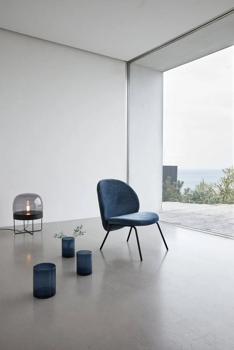 Hübsch Lounge Chair Gray Metal - 100611