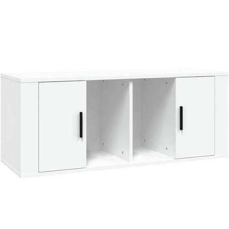 vidaXL TV Cabinet White 100x35x40 cm Engineered Wood