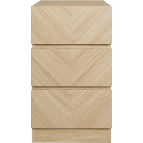 Catania Pair of 3 Drawer Bedside Tables - Euro Oak