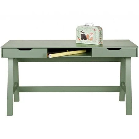 Nikko Pine Desk Green - Co. Interiors
