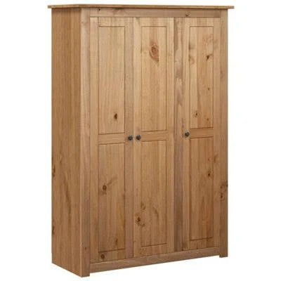 3-Door Wardrobe 118X50X171.5 Cm Pine Panama Range