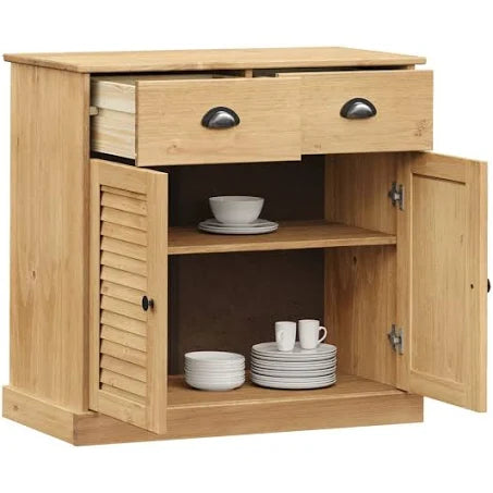 vidaXL Sideboard with Drawers Vigo 78x40x75 cm Solid Wood Pine