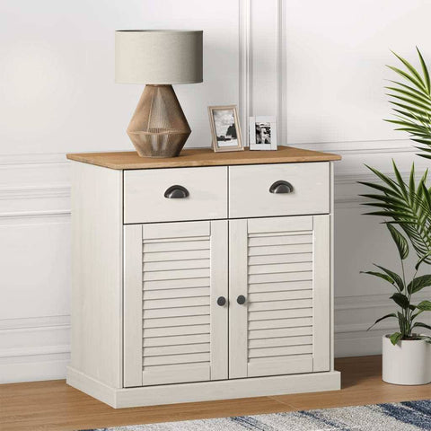 vidaXL Sideboard with Drawers Vigo 78x40x75 cm Solid Wood Pine