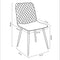 MCC Direct Set of 2 Designer Velvet Fabric Dining Chairs Metal Legs Lexi Chairs ...