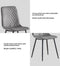 MCC Direct Set of 2 Designer Velvet Fabric Dining Chairs Metal Legs Lexi Chairs ...