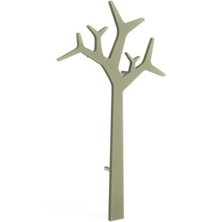 Swedese Tree Coat Rack Wall-Mounted 134 cm - Hooks & Hangers MDF Moss Green ...