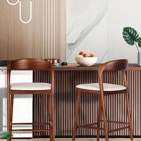 Mid-Century Morden Bar Stool | Bring You to 1970s White / 75cm