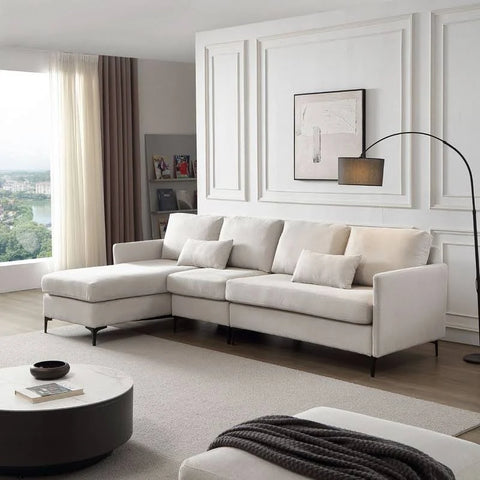 Chaise For Boissiere Modular Sofa - L166 x W77 x H36 cm - Beige
