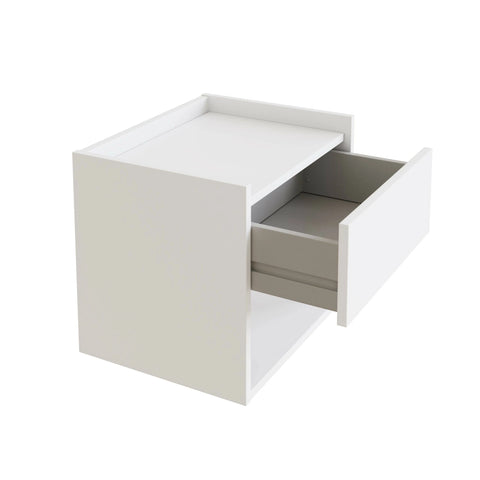 Harmony Pair of Wall Mounted Bedside Tables - White