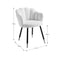Dunelm Vivian Dining Chair, Ivory Boucle, Art Deco, Natural, Boucle Ivory, Boucle ...