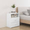 vidaXL Bed Cabinet Black 50x32x60 cm