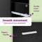 vidaXL Bed Cabinet Black 50x32x60 cm