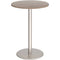 Monza Circular Poseur Table with Flat Round Base 800mm - Barcelona Walnut Brushed ...