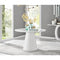 Palma White High Gloss Round Dining Table - White