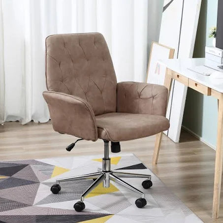 Vinsetto Micro Fiber Office Swivel Mid Back Computer Desk Chair with Adjustable ...