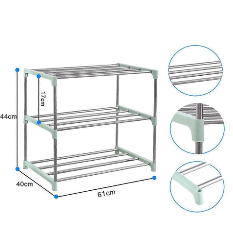 Stapelbares kleines Schuhregal, Eingangsbereich, Flur und Schrank, platzsparende ...