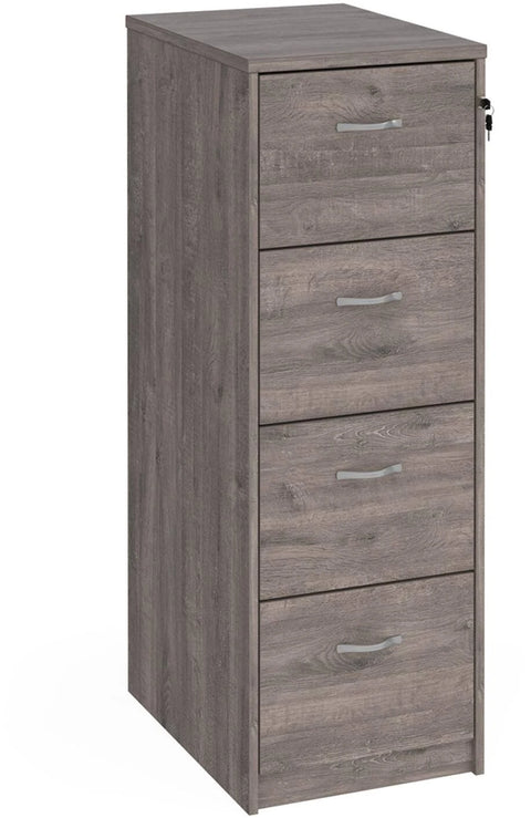 Dams Wooden White 4 Drawer Filing Cabinet