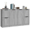 vidaXL Sideboards 3 Pcs Grey Sonoma Engineered Wood