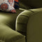 Dunelm Beatrice Matte Armchair, Mid Century, Green, Olive, Fabric/Velvet