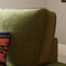 Dunelm Beatrice Matte Armchair, Mid Century, Green, Olive, Fabric/Velvet