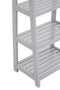 Chester Wood Four Tier Grey Shelf Unit