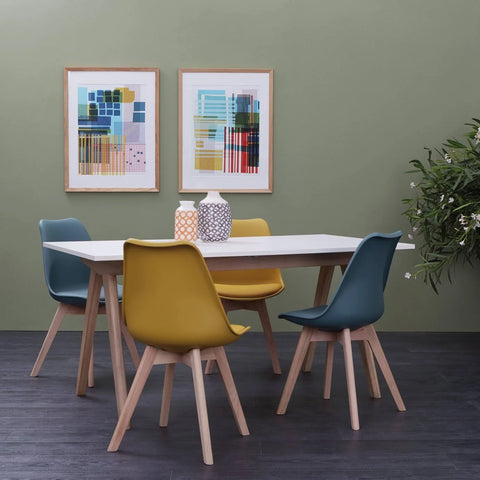 Habitat Jerry Pair of Dining Chair - Yellow