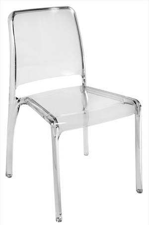 Teknik 6908TR Clarity Stackable Clear Chairs (Pack of 4)