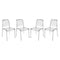 Teknik 6908TR Clarity Stackable Clear Chairs (Pack of 4)