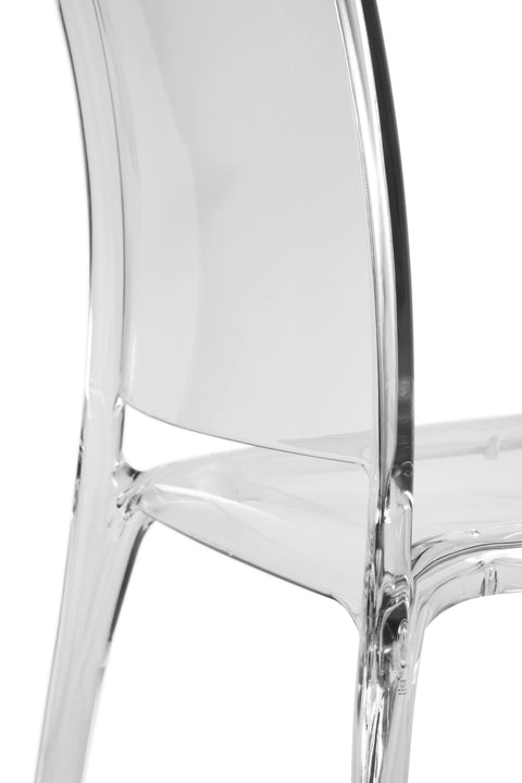 Teknik 6908TR Clarity Stackable Clear Chairs (Pack of 4)