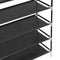 vidaXL Shoe Rack with 10 Shelves Metal and Non-Woven Fabric Black