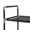 vidaXL Shoe Rack with 10 Shelves Metal and Non-Woven Fabric Black