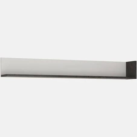 Zingaro Wall Shelf 163 cm in Grey and White