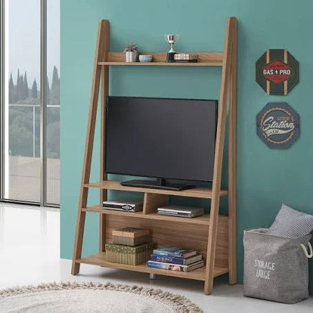 Riva Ladder TV Unit Stand in Oak