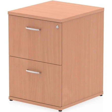 Impulse 2 Drawer Filing Cabinet Maple