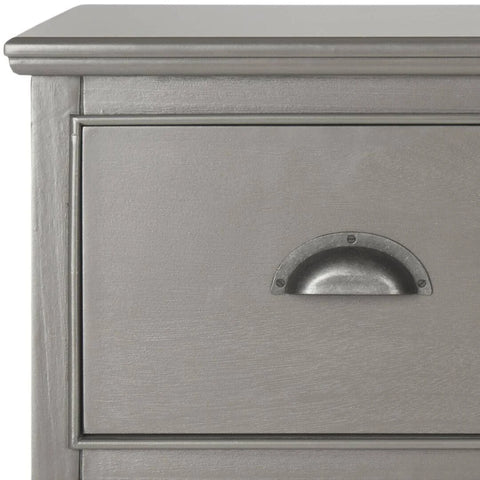 4 Drawer Chest SAFAVIEH Colour: Grey