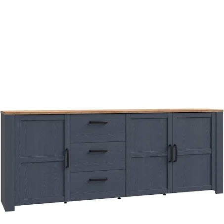Bohol Large Sideboard in Riviera Oak Navy