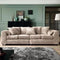 Beliani Left Hand Corner Fabric Sofa Dark Grey Stockholm
