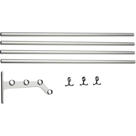 Essem Design Nostalgi 291 Add-On Hat Shelf Aluminium, Aluminium Stand