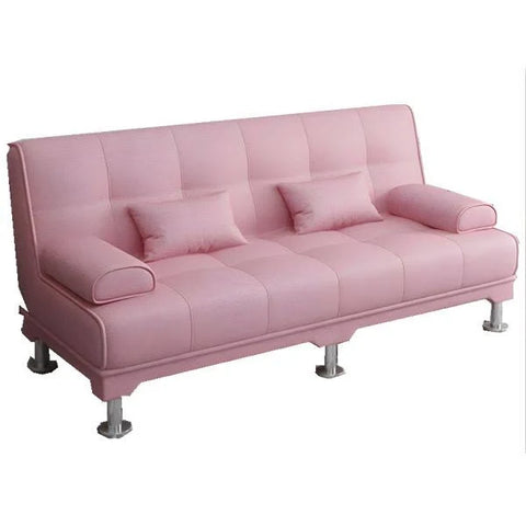 Modernism Convertible Sleeper Sofa in Solid Color with Biscuit Back Design ...
