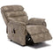 Buckingham Electric Rise Recliner Leather Air Riser Armchair - Stone
