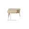 Jemini Radial Right Hand Cantilever Desk 1800x1200x730mm MapleWhite